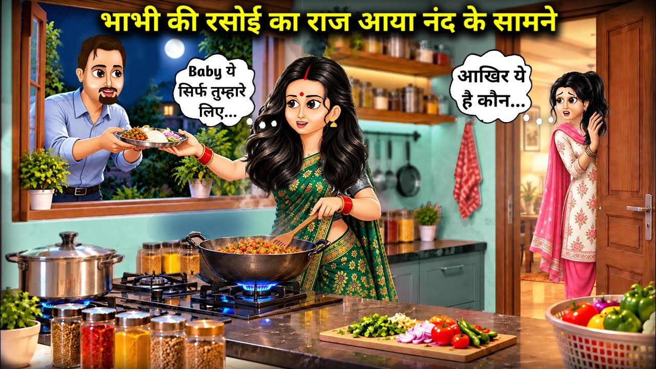 The Secret of Bhabhi's Kitchen Revealed to the Sister-in-Law || Cartoon Videos