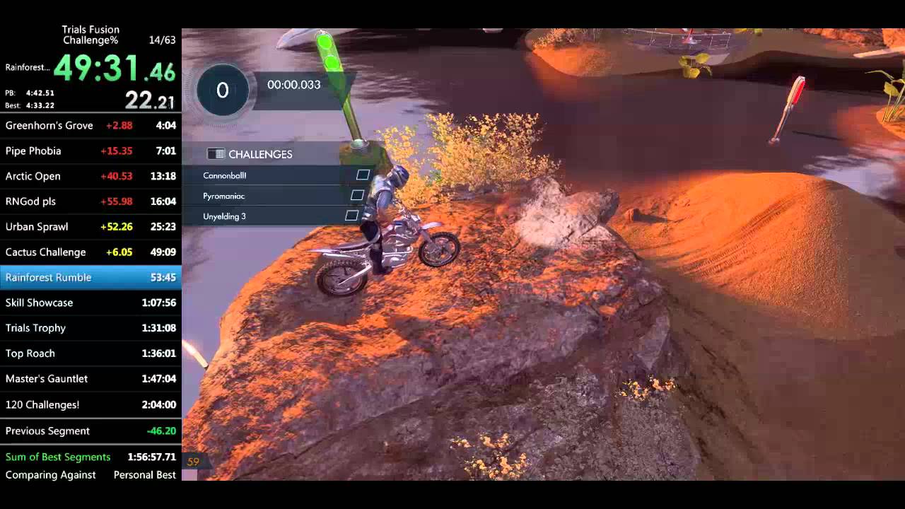 Trials Fusion All Challenges 2:09:01 with Commentary