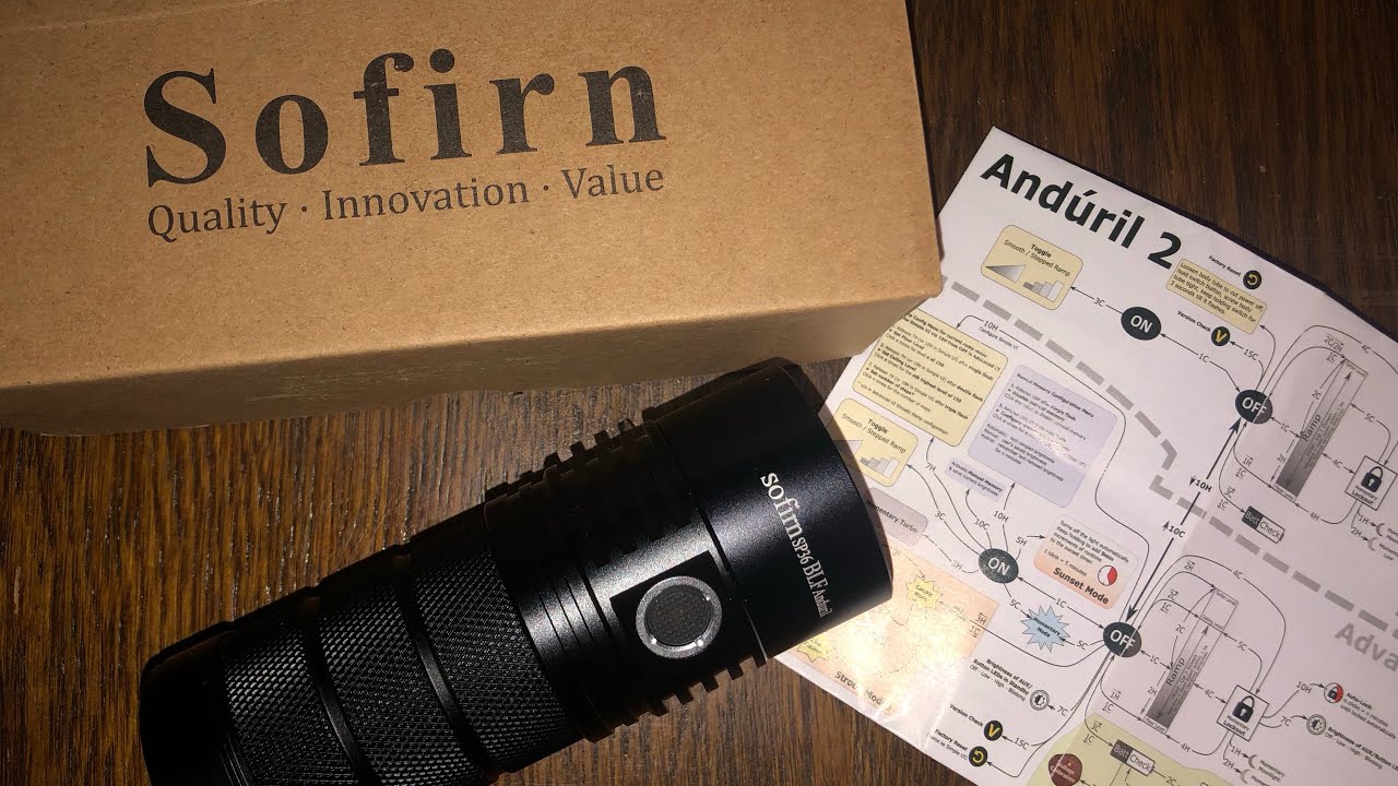 Sofirn SP36 Rechargeable Flashlight 5000 Lumens Anduril 2 User Interface