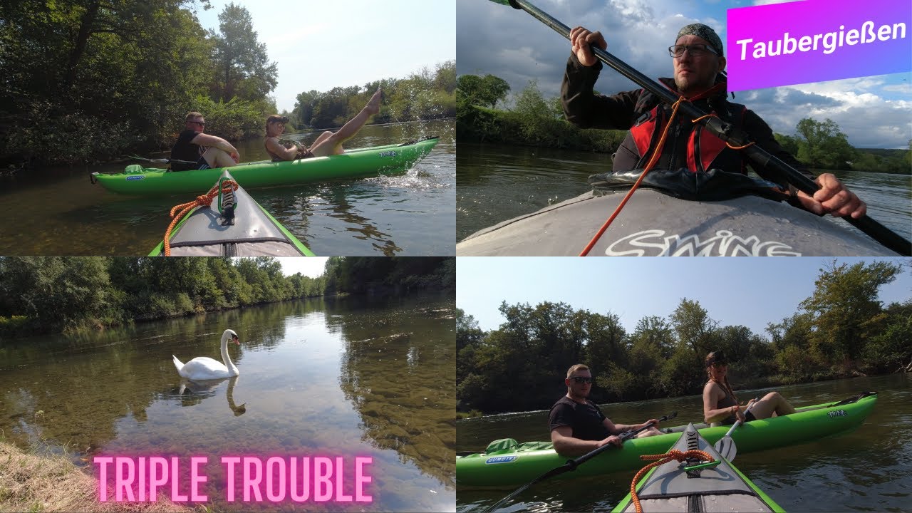 Taubergießen / Kajak - Tour (4K) mit Jase & Marcel im Gumotex Swing & Twist 2/1 ( Captain Paul ).