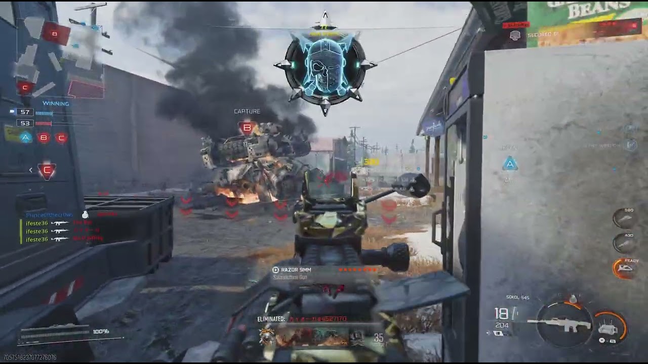 70 kills on scar + choking the nuke