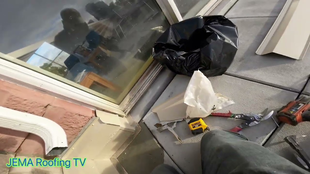 JEMA Roofing TV base board metal flashing