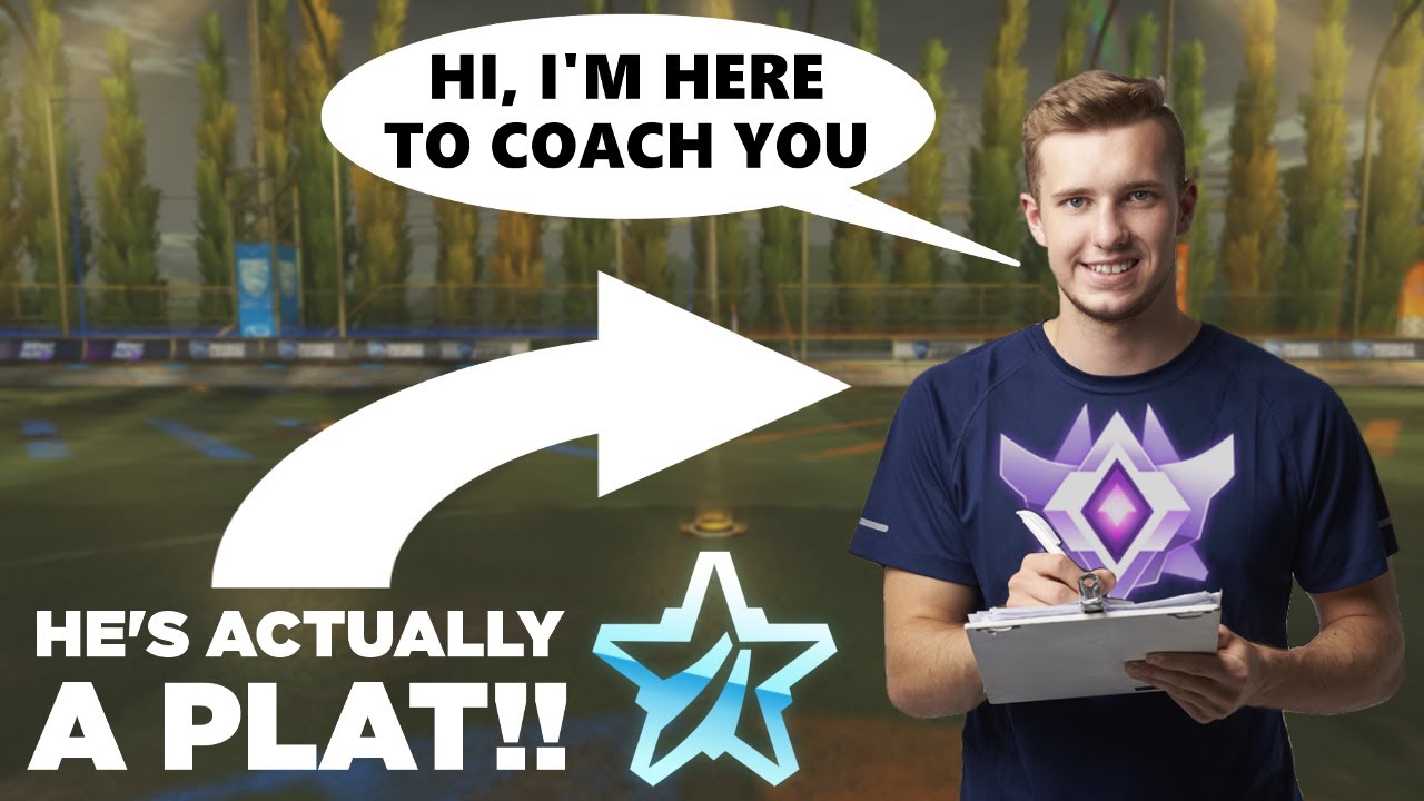 I used a FAKE Rocket League coach to prank someone (He's actually a PLAT)