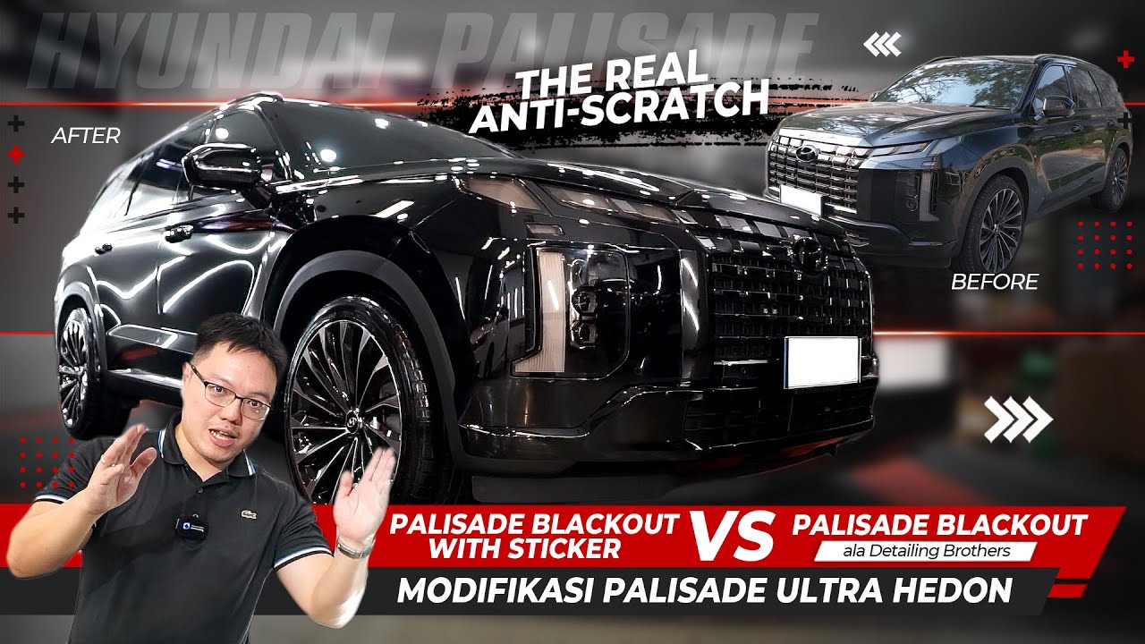 DARI JAKARTA LAGI!! MODIFIKASI PALISADE 2023 BLACKOUT & PPF DI DETAILINGBROTHERS SURABAYA!!