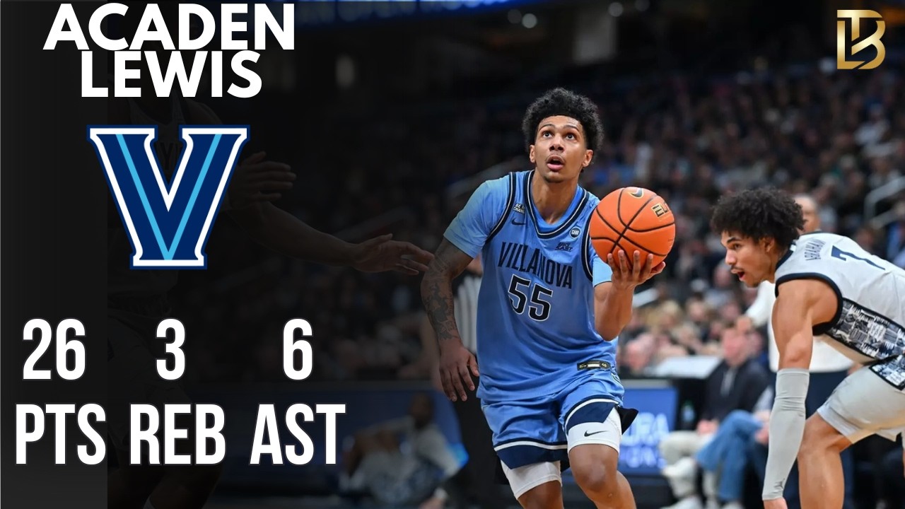 Acaden Lewis 26 pts 6 ast 2 stl vs Georgetown 2/7/26