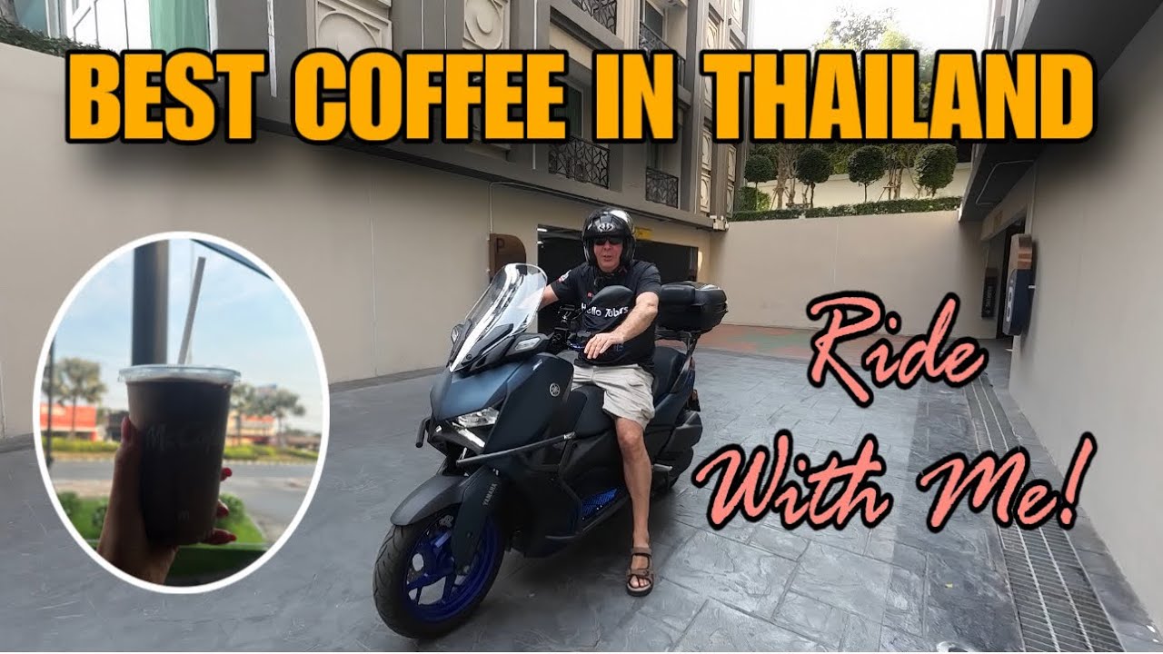 Ride from Pattaya to Jomtien! Plus the best coffee in Thailand 🇹🇭