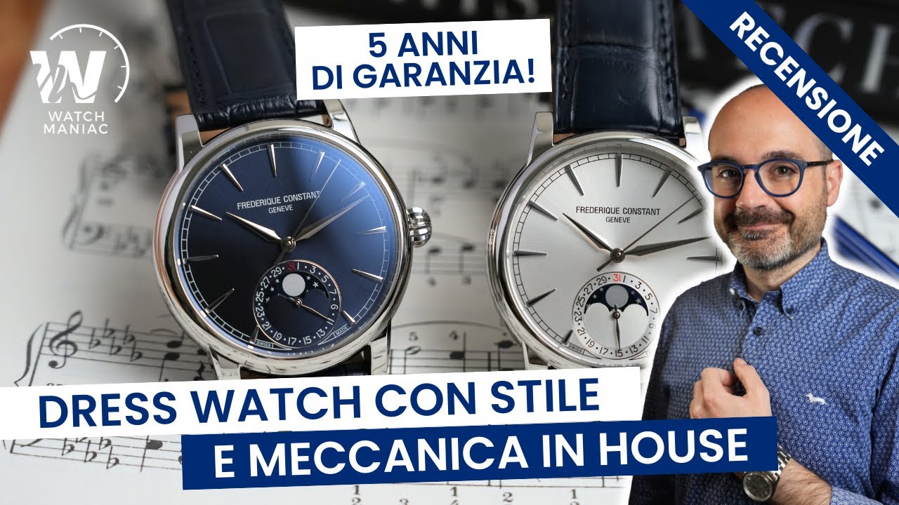 Frederique Constant Manufacture Classic Moonphase: eleganza, fascino e rapporto qualità prezzo top!