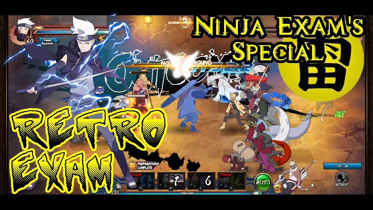 Ninja Exam lvl 360 (Retro Exam, lvl 500 Special) - Naruto Online - (Lara/Lisy/Ad)