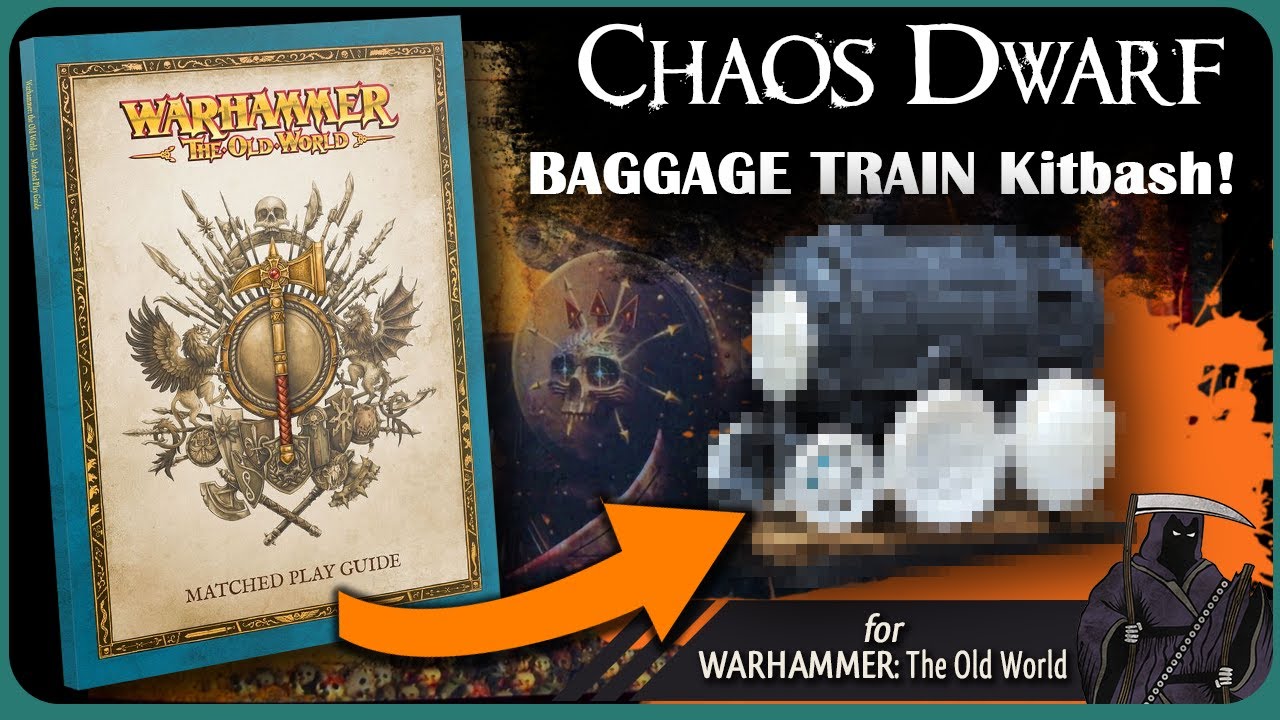 Chaos Dwarf Baggage Train kitbash for Warhammer: The Old World Matched Play!