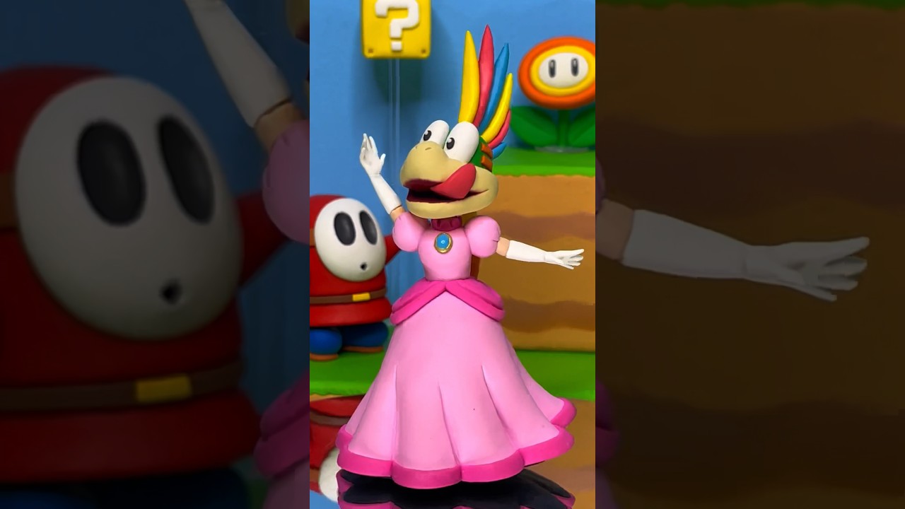 Super Mario HEAD-SWAP - Princess Lemmy Koopa #supermario #clay