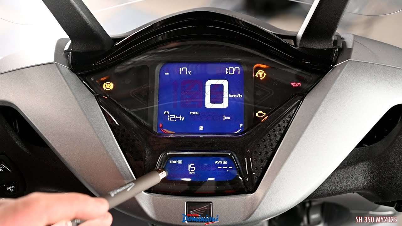 DISPLAY HONDA SH350 MY2025 - Funzionalit&agrave; e spiegazione