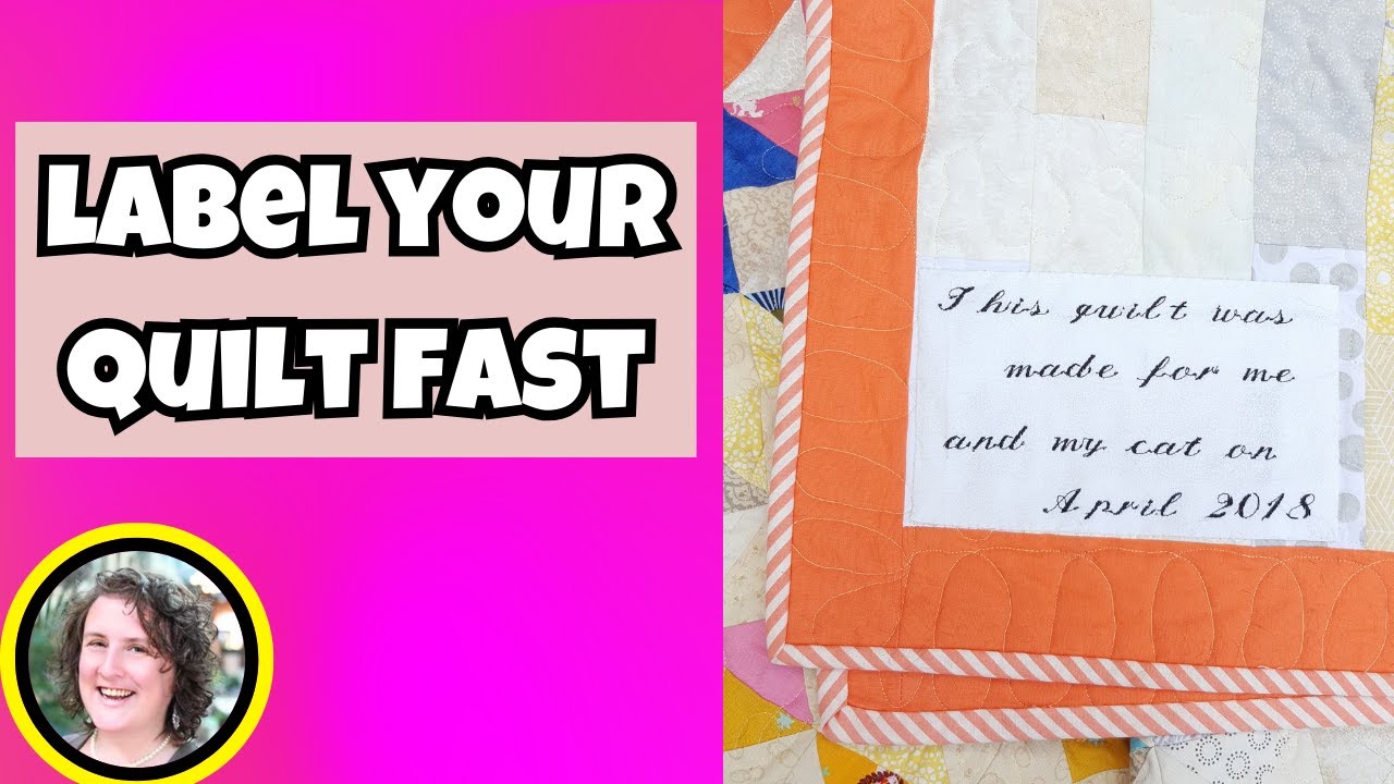 How to Make a Quilt Label on Baby Lock Soprano : Beginner Tutorial with Faodail Creation