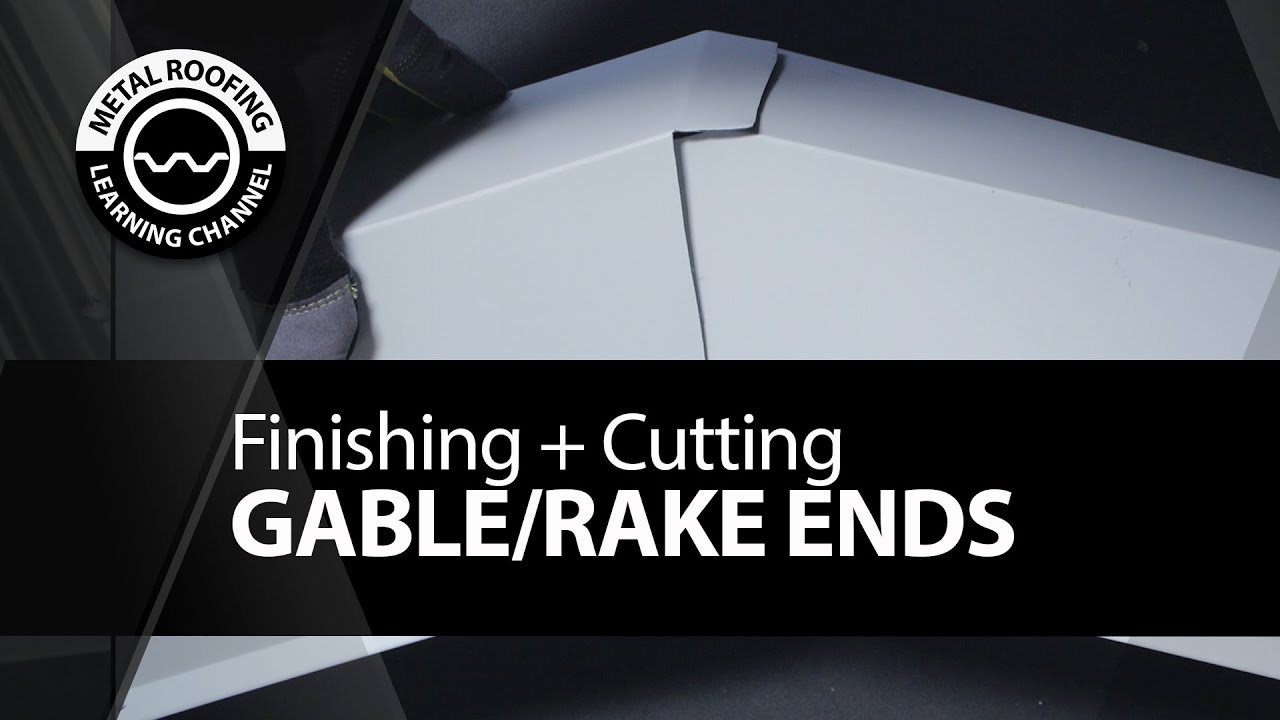 Finishing + Cutting Ends Of Gable And Rake Trim On A Metal Roof.  EASY Install Video Gable At Ridge