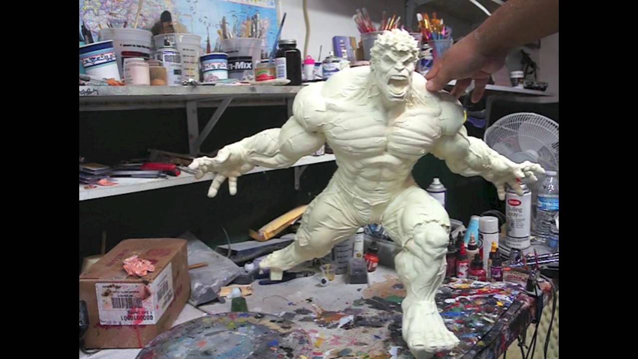 RAGING HULK  building and painting  adding acrylic teeth