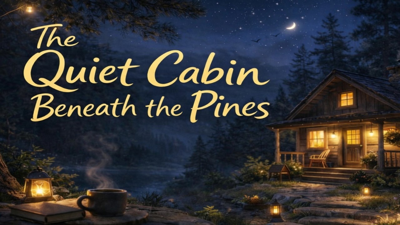 The Quiet Cabin Beneath the Pines | Deep Sleep Harbor | Bedtime Story for Sleep