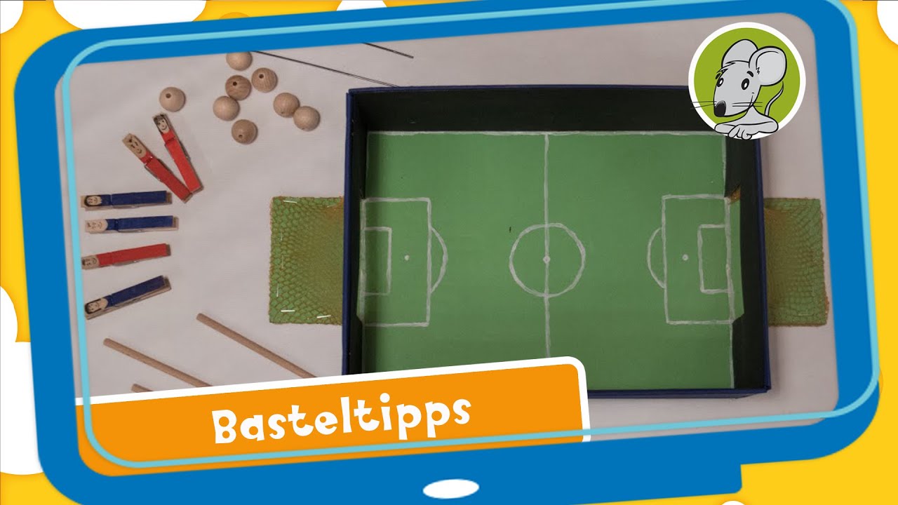 Hallo Benjamin! Tischkicker basteln - Bastelanleitung für Kinder
