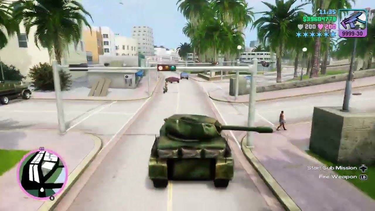 GTA Vice City The Definitive Edition Tank Rampage