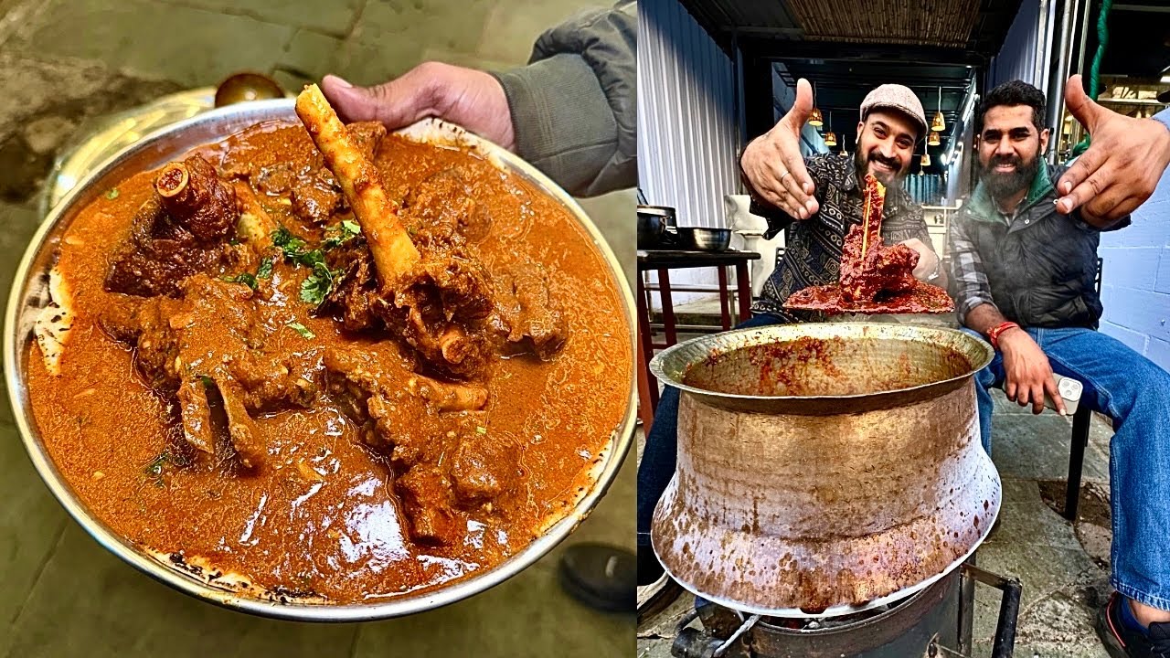 सिगड़ी पे बना🔥 HUKUM का देसी मटन जिसे खाकर मिले सर्दी में भी गर्मी का एहसास 😄 very delicious