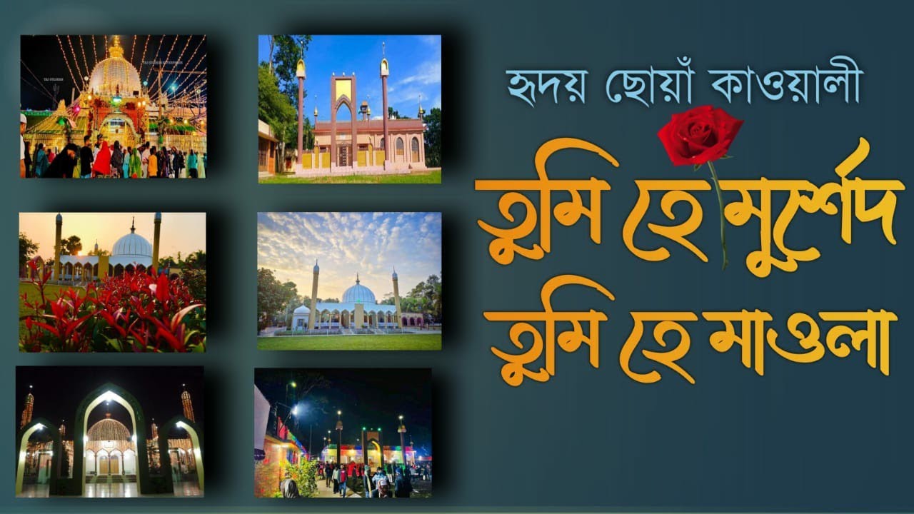 তুমি হে মুর্শেদ তুমি হে মাওলা /Tumi He Mursed Tumi He/অডিও থেকে ভিডিও /ভক্তি গাঁথা বাংলা কাওয়ালী গান