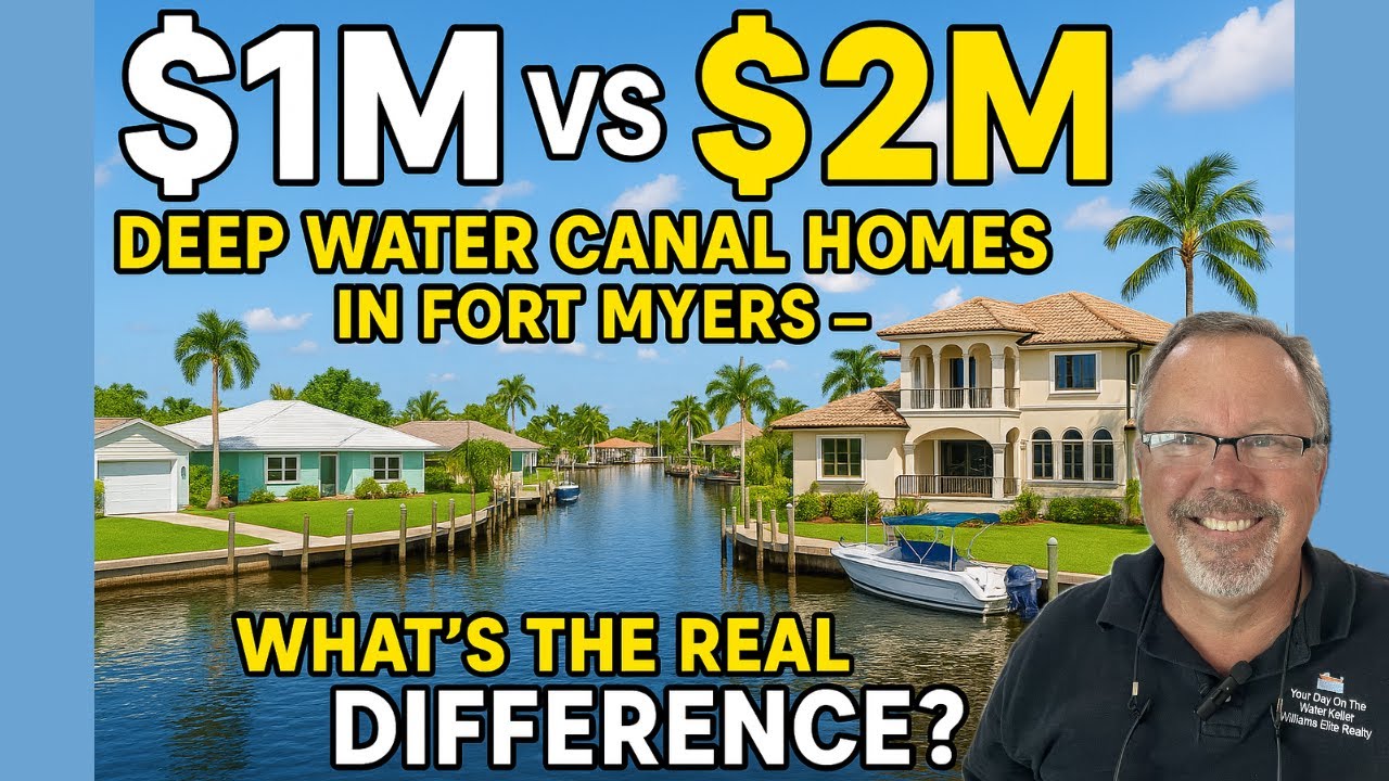 $1M vs $2M Deep Water Canal Homes in Fort Myers Florida Tour &ndash; What&rsquo;s the Real Difference?