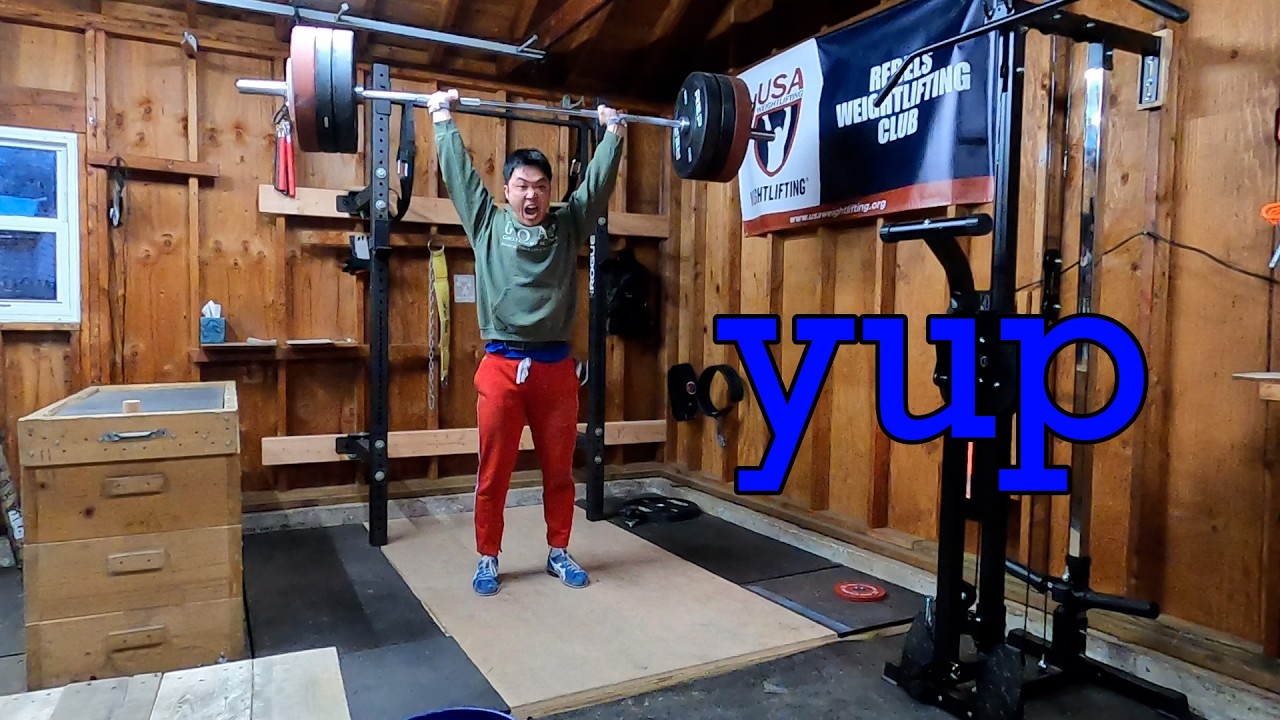 110kg Snatch, and 150kg Clean and Jerk! Training Vlog with my Wife!
