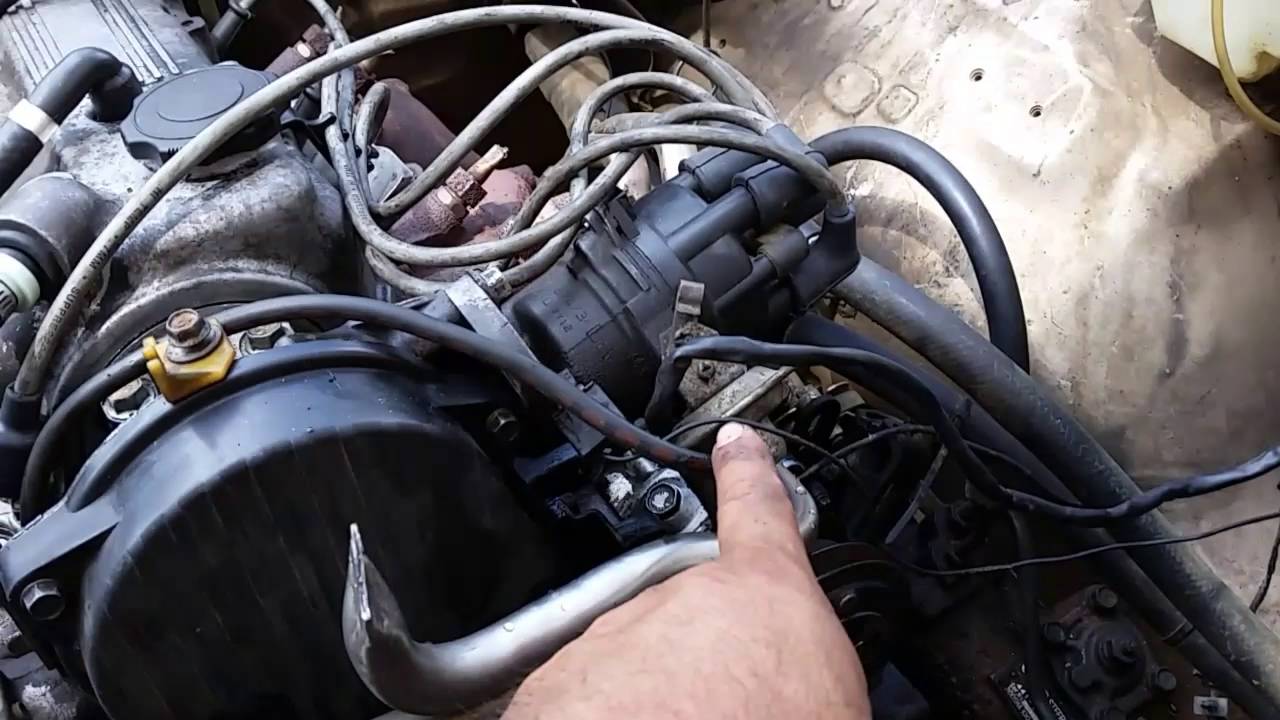Pulling a Mazda b2200 engine