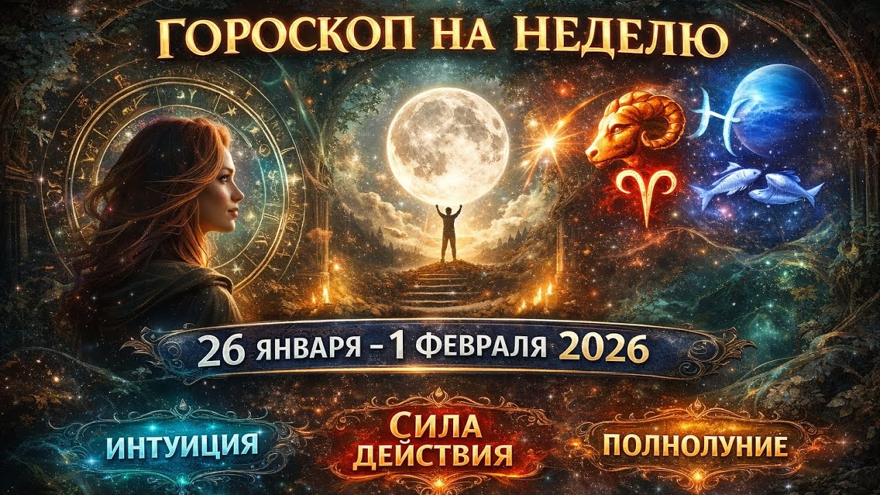Гороскоп на неделю 26 января — 1 февраля 2026 | Полный прогноз и советы