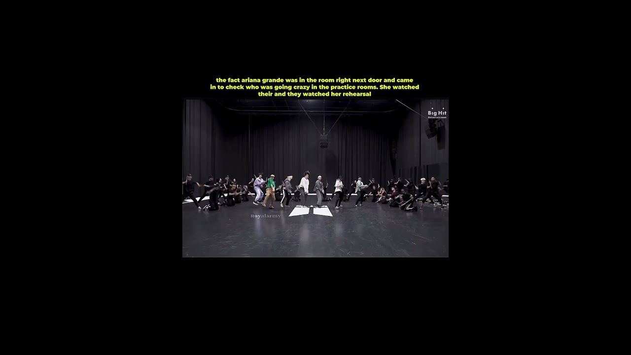 Remember when ariana watched BTS rehearsal 🫣 #kpop #bts