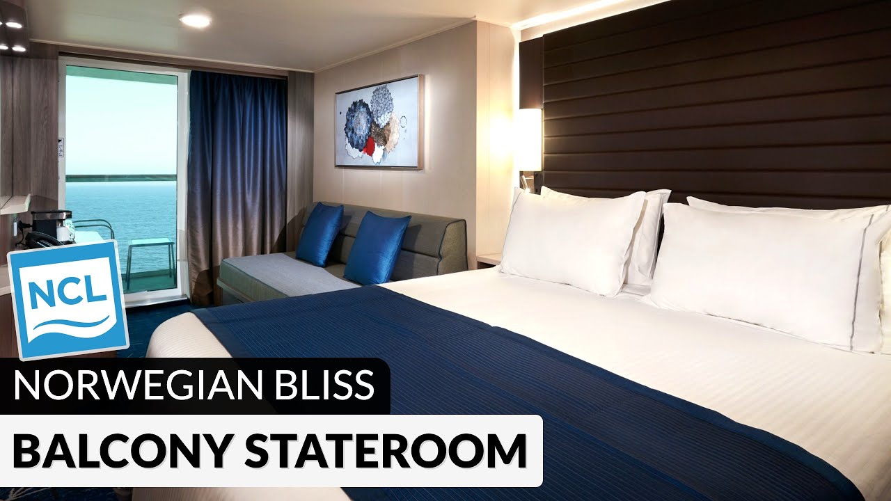 Norwegian Bliss | Обзор и экскурсия по каюте с балконом (4K) | Категории BA, BB, BF, BX