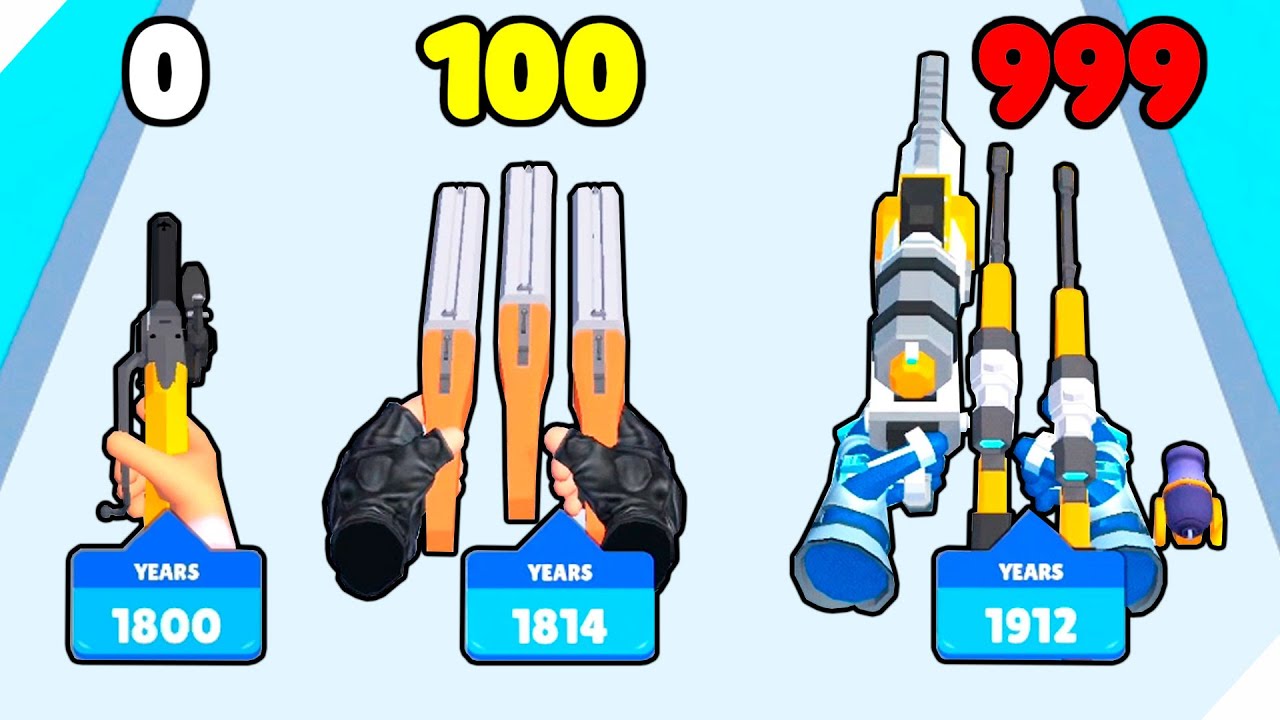 🌞ЭВОЛЮЦИЯ ОРУЖИЯ ДЛЯ ПРОХОЖДЕНИЯ УРОВНЕЙ! Weapon Craft Run
