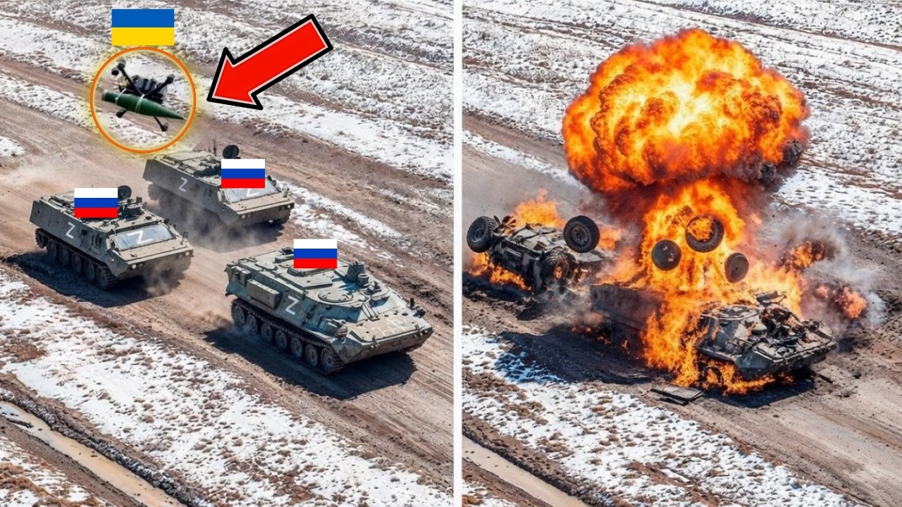 ОДИН FPV ЗНИЩИВ УСЮ РОСІЙСЬКУ КОЛОНУ — ФІНАЛ ЕПІЧНИЙ!