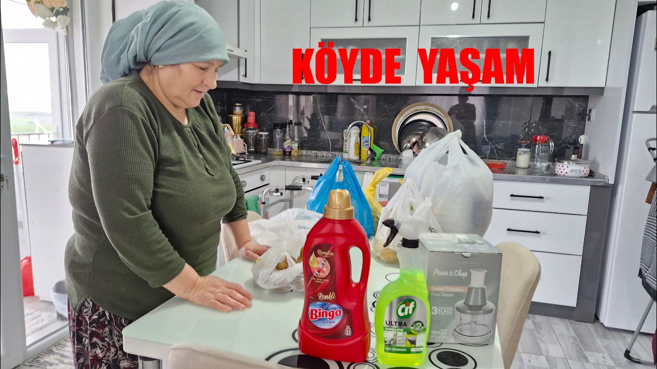 GÜNLÜK RUTİN İŞLERİMİZ HATİCENİN MENÜSÜ VE MARKET VE PAZAR ALIŞVERİŞİMİZ