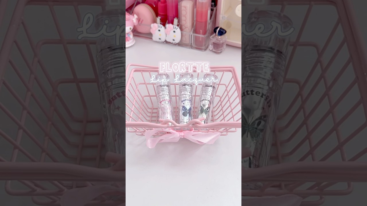 Flortte Lip Lacquer Set🦋#flortte #lippies #makeup #kbeauty #cbeauty #wonyoungism #fyp #shorts #foru