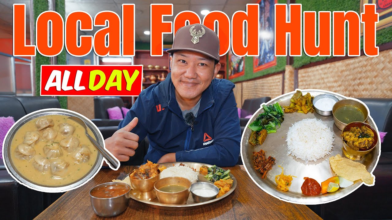 Eating All Day Local Foods | Ft. Best Thakali Khana  Nepal Food Hunt🇳🇵 @mrmanishnp