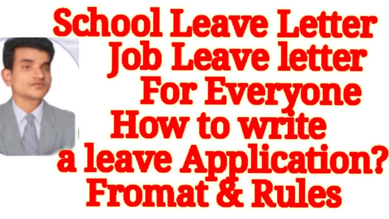 School Leave letter /Job leave letter /Subject:Application for leave Respected sir/Madam JahidHoson