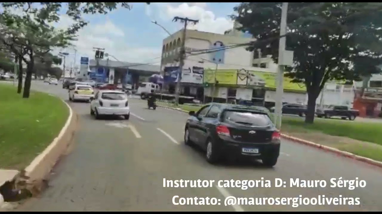 Percurso de prova prática Categoria D - DETRAN-GO, em Goiânia