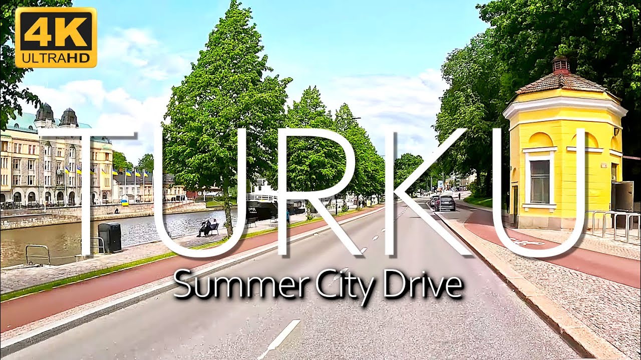 Turku Summer City Drive - Summer Drive Through Finland’s Historic City