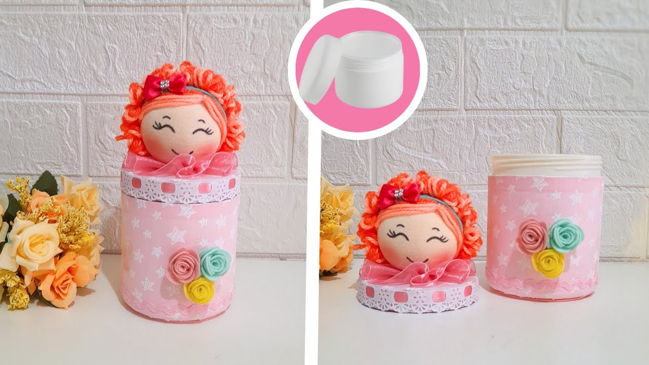 Reaproveite potes de plástico, com uma ideia super fofa.