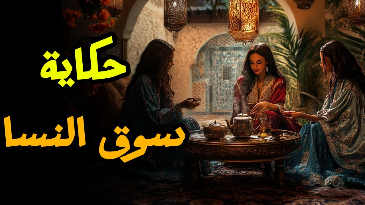 🔸 حكاية سوق النساء 💃✨| أروع القصص الشعبية قبل النوم من الزمن الجميل 🌙📜