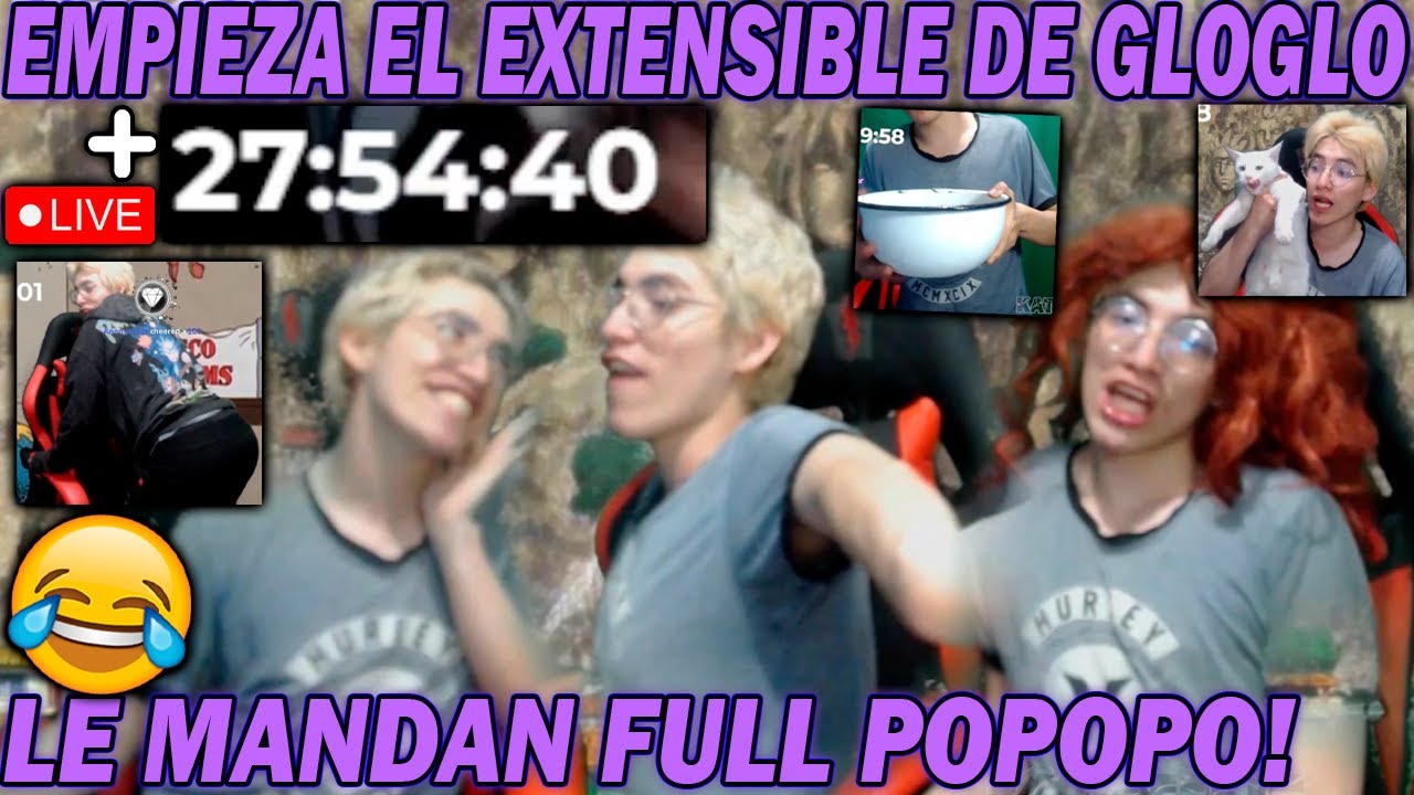 NO LO DEJAN DESCANSAR!🤣 GLOGLOSOR EMPIEZA SU EXTENDIBLE 🤣LE HACEN BAILAR POPOPO SIN PARAR