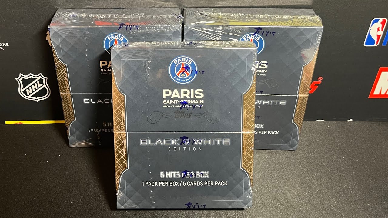 2023-24 Topps Black and White PSG Hobby Box