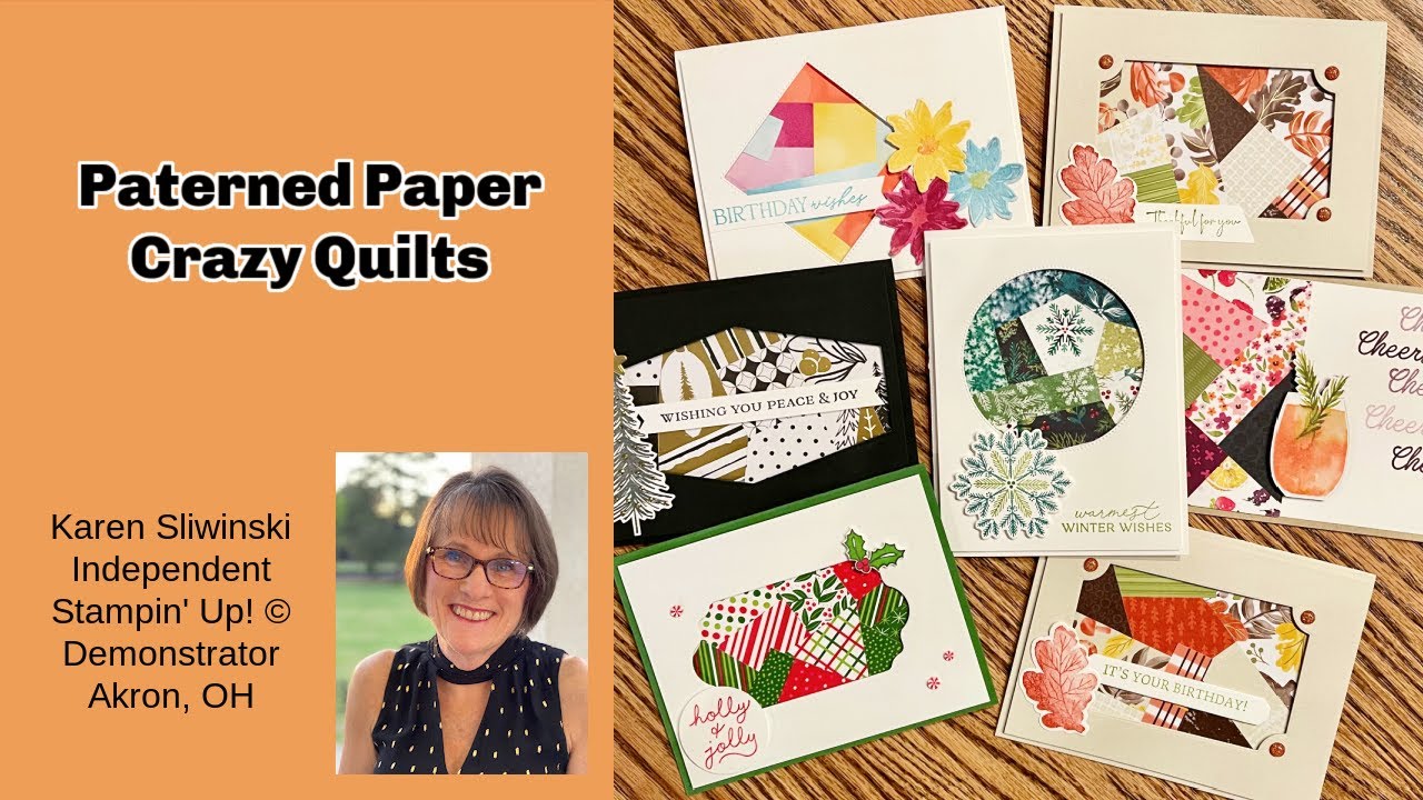 Patterned Paper Crazy Quilts