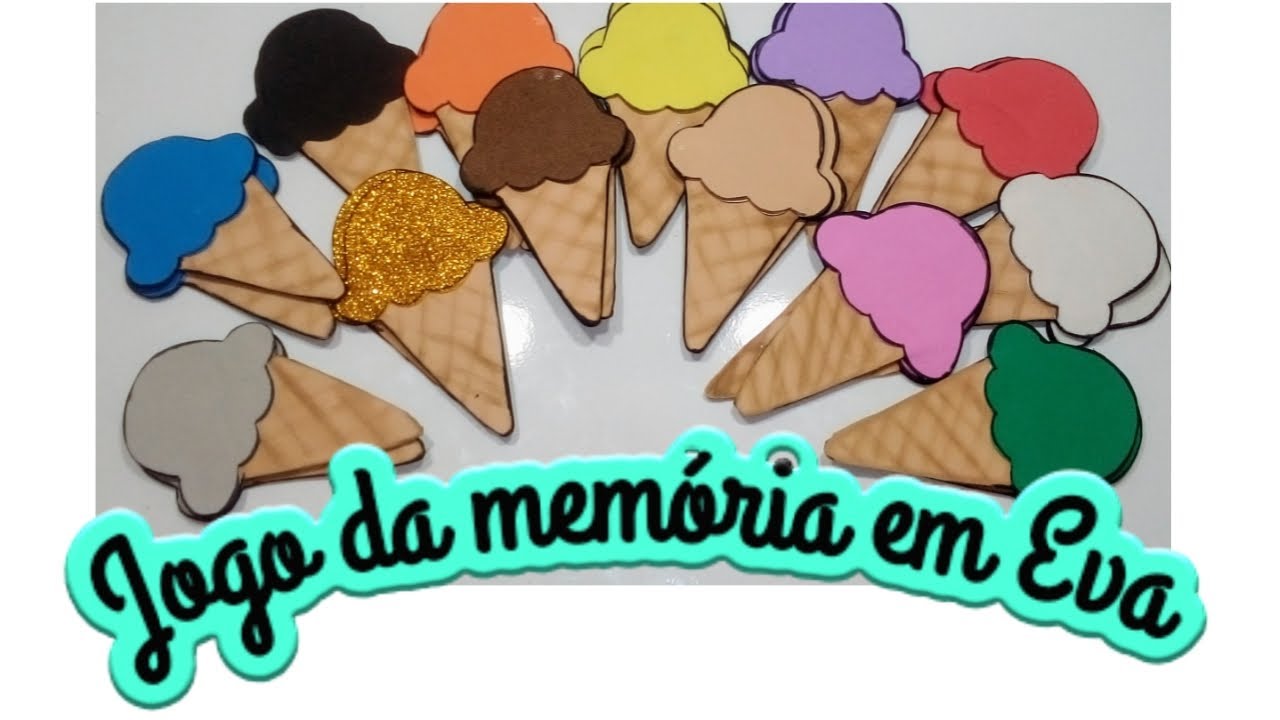 Jogo da mémoria em eva