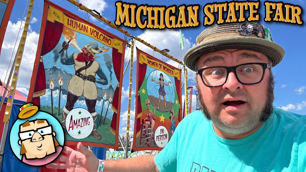 Authentic Sideshow!  Vintage Dark Ride!  Michigan State Fair - Novi, MI - Final State Fair of 2025