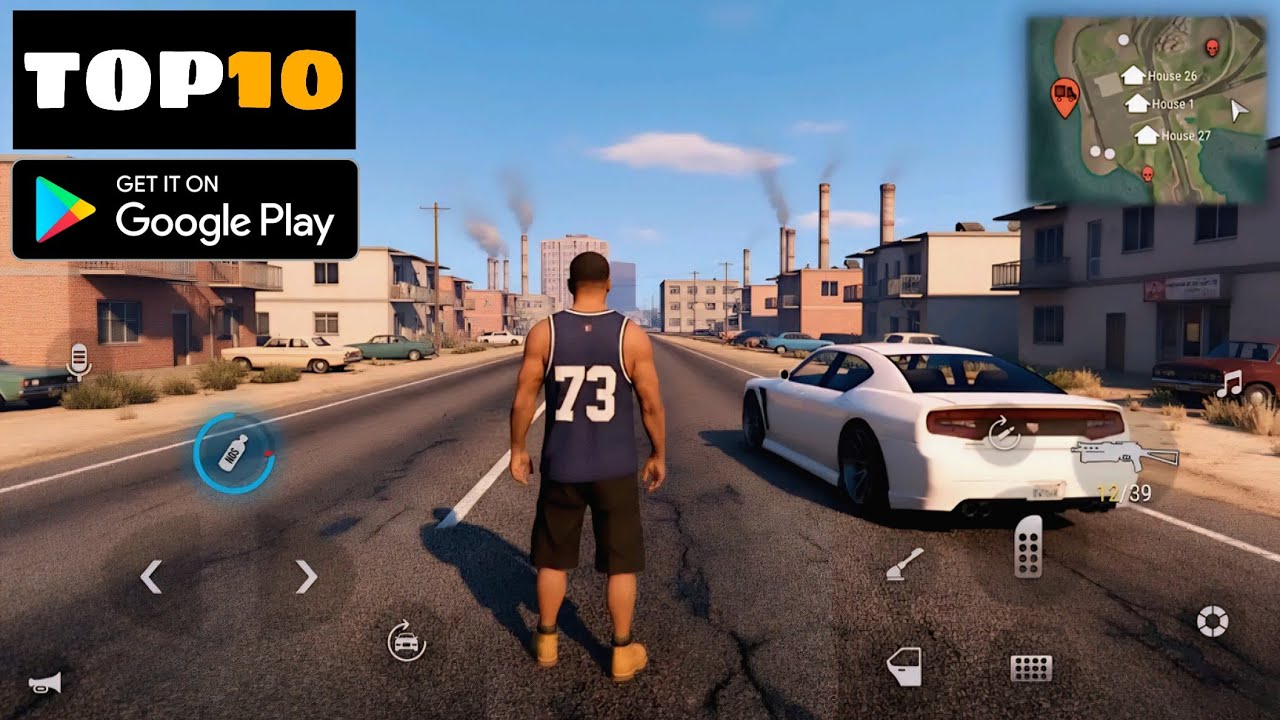 Top 10 Open World Games Like GTA 5 For Android 2025