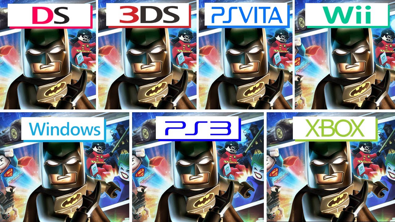 Lego Batman 2 DC Super Heroes (2012) DS vs 3DS vs PS Vita vs Wii vs PS3 vs XBOX 360 vs PC