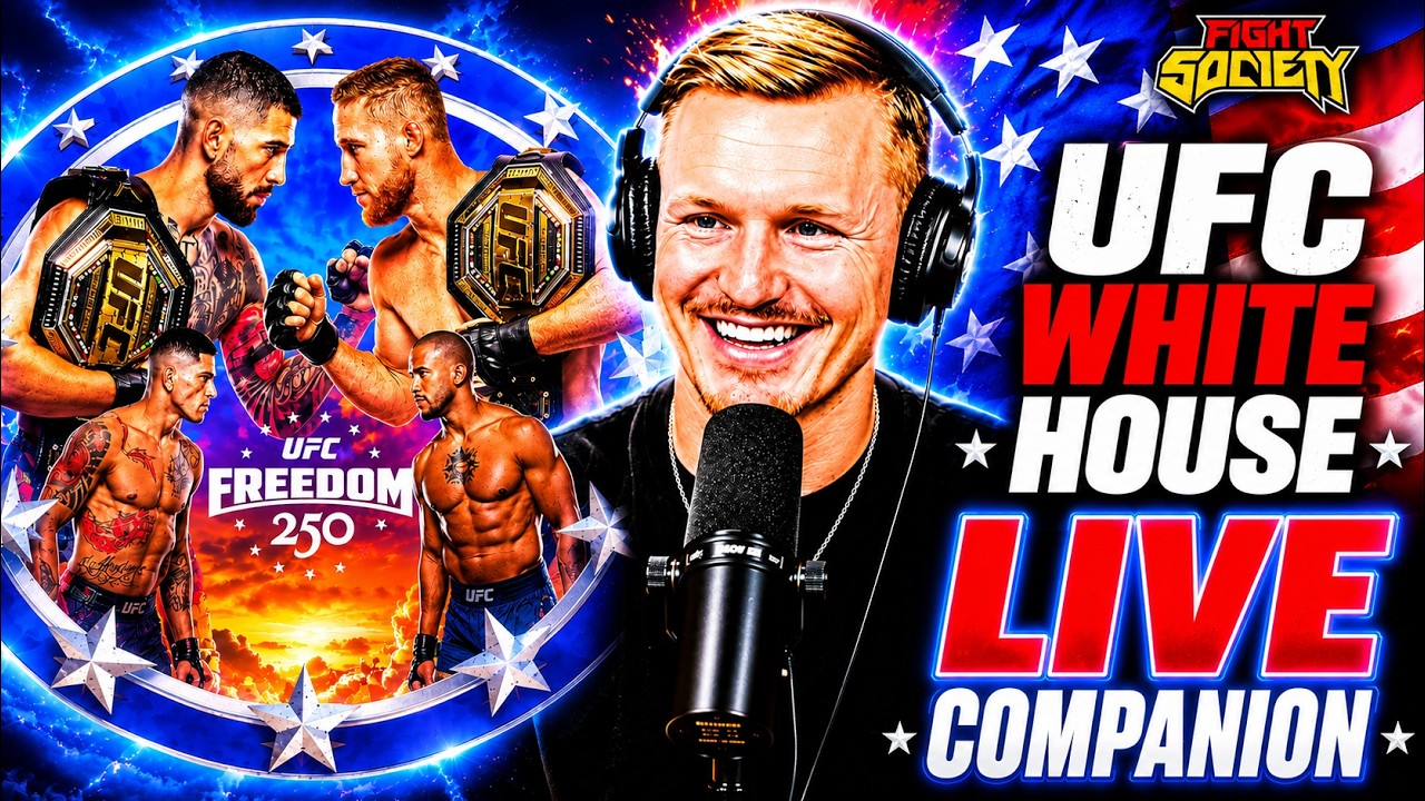 LIVE: UFC Freedom 250 (UFC White House) Watch Party / Full Fight Companion | Fight Society