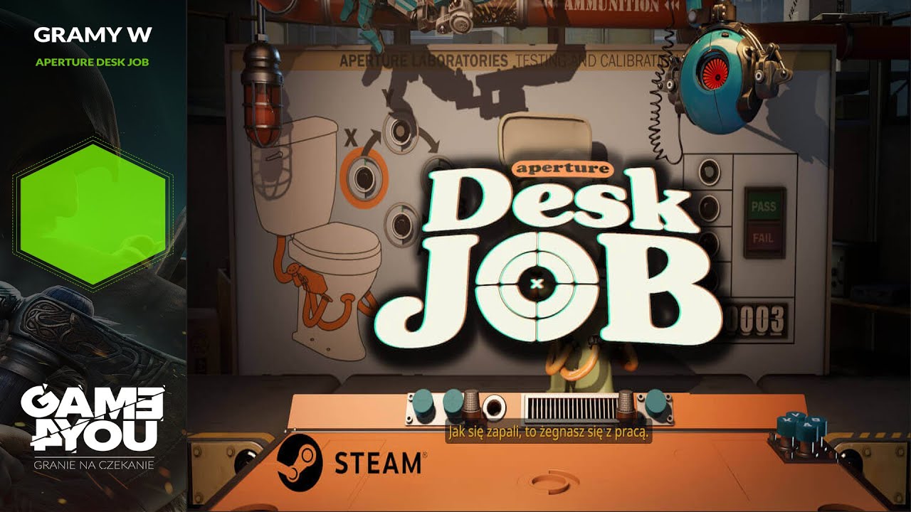 Zagrajmy w Aperture Desk Job  (PL) - Ciekawa perełka od Valve (Gameplay)