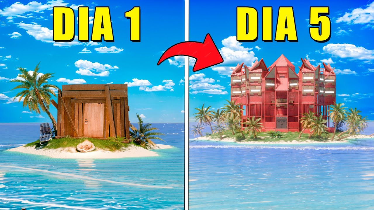 Sobrevivemos e dominamos uma ilha isolada no Rust (Raid defense 2x10)