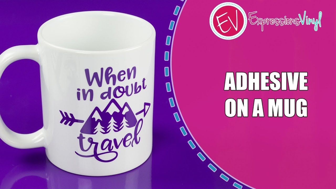 How to apply adhesive vinyl to a mug!
